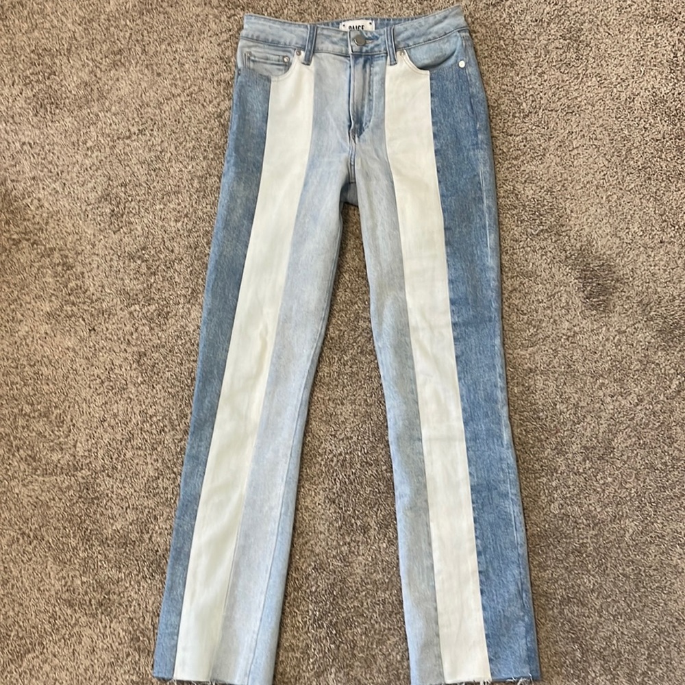 Paige denim Cindy high rise straight jeans size 25
